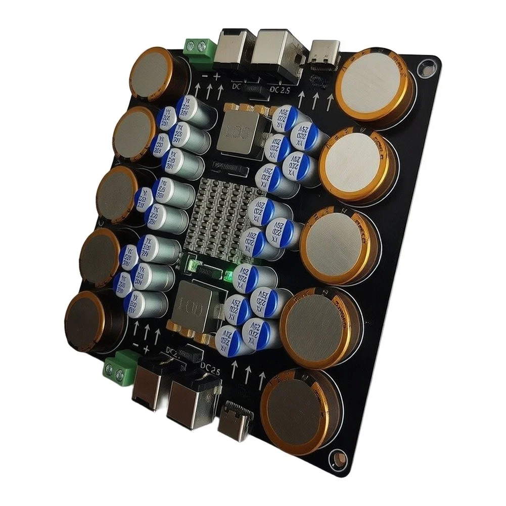 DC 5V-25V Supercapacitor Power Filter Module With 72 Capacitors For Audio Decoder For Amplifier For Hifi Linear Power Supply