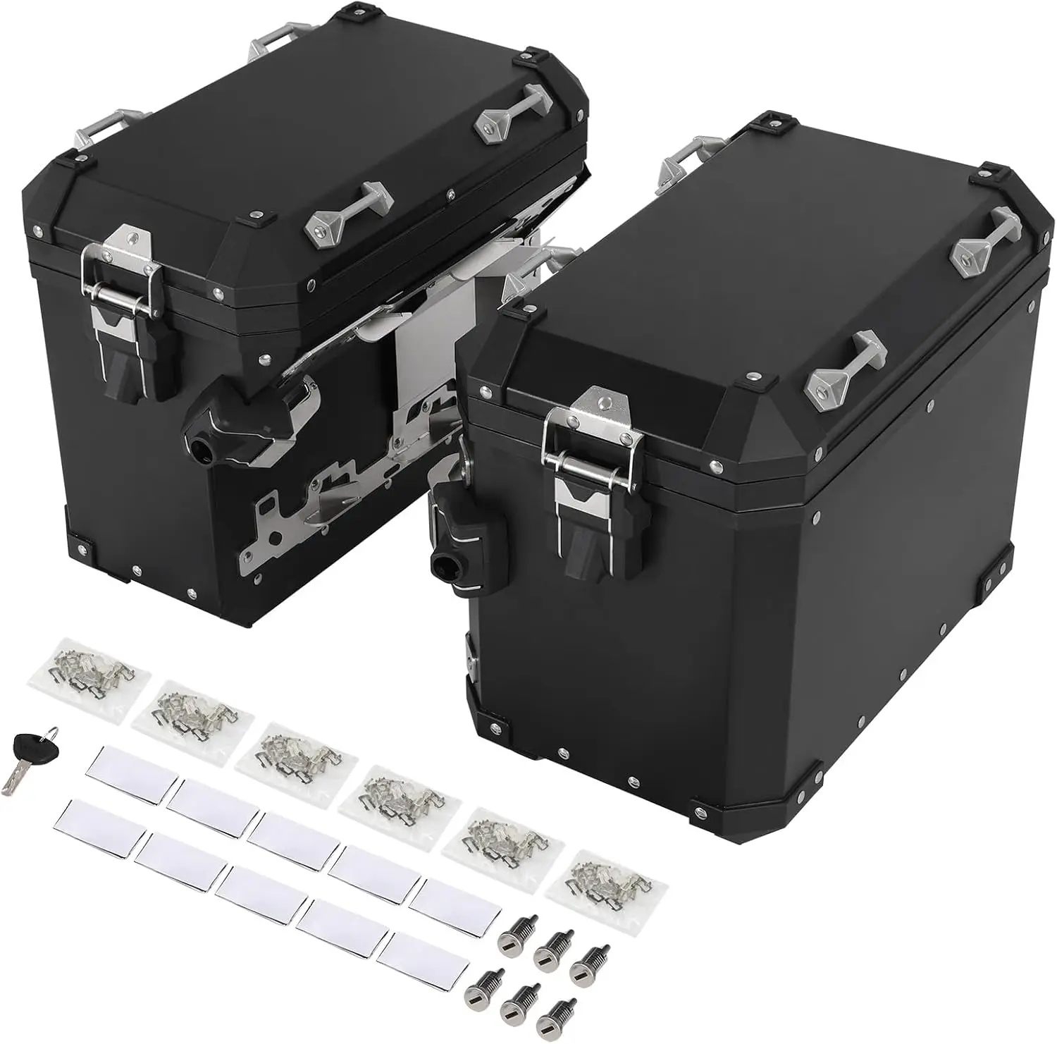 

Седельные сумки 48 л, черный боковой чехол, сумка для багажа, подходит для BMW R1250GS Adventure 2019-2024 F850GS Adventure 2017-2022 F900GS 20