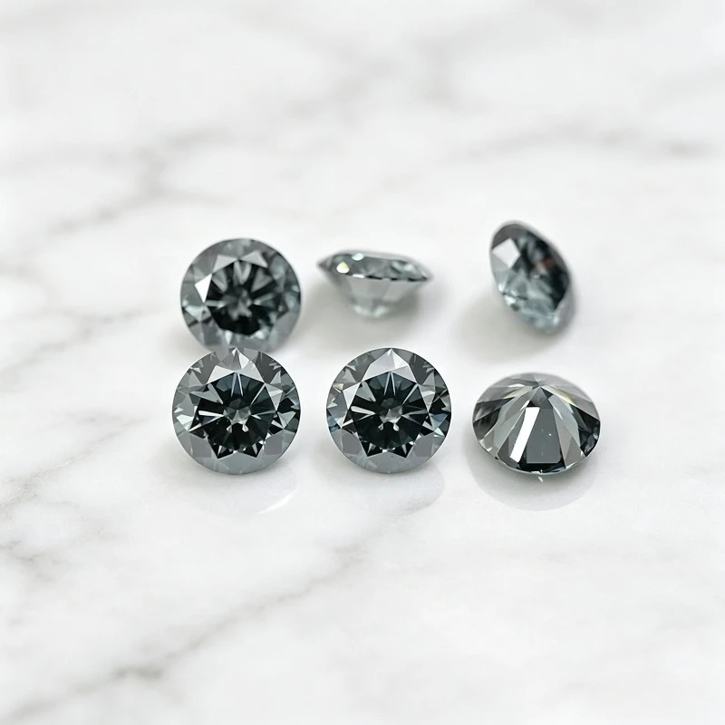 Moissanite Stone Round Shape Multiple Color Lab Grown Gemstone DIY Charms Jewelry Making Pass Diamond Tester with Certificate