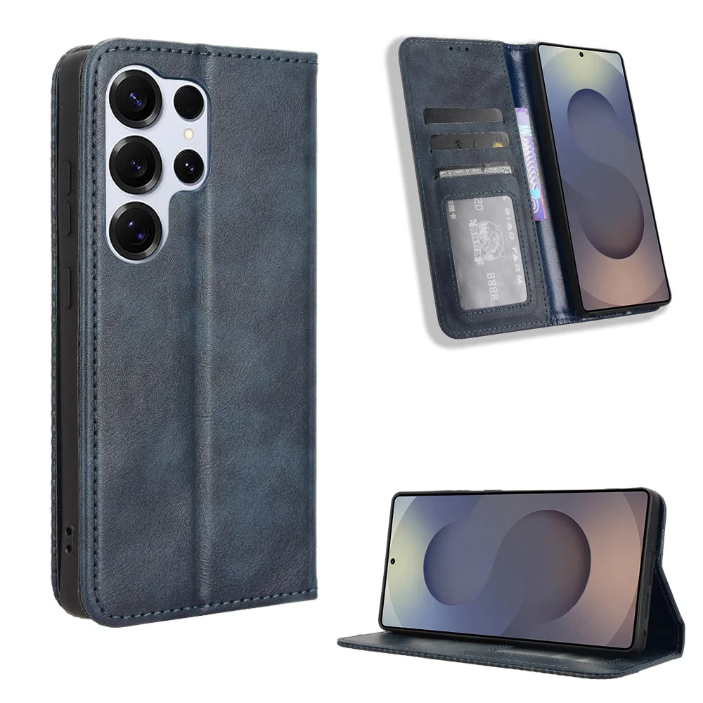 

Wallet With Card Slot Magnetic Flip Leather Case For Samsung Galaxy S26 Ultra Air Anti-fall Cover