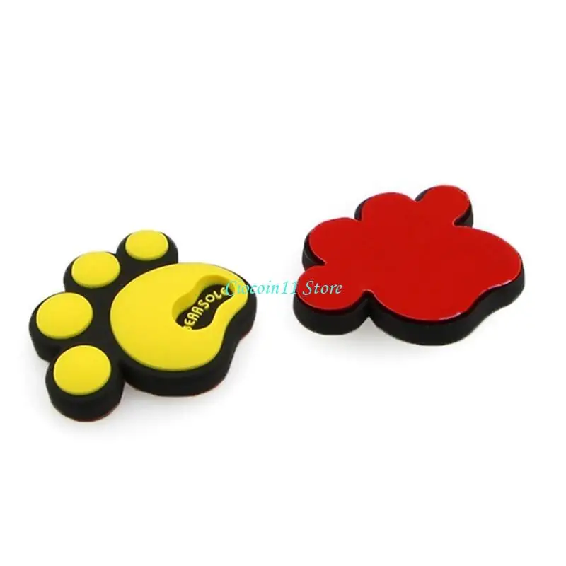 Y1UB Anti-Collision Stickers Puppy Paw Footprint Anti-skid Sticker Door Decoration