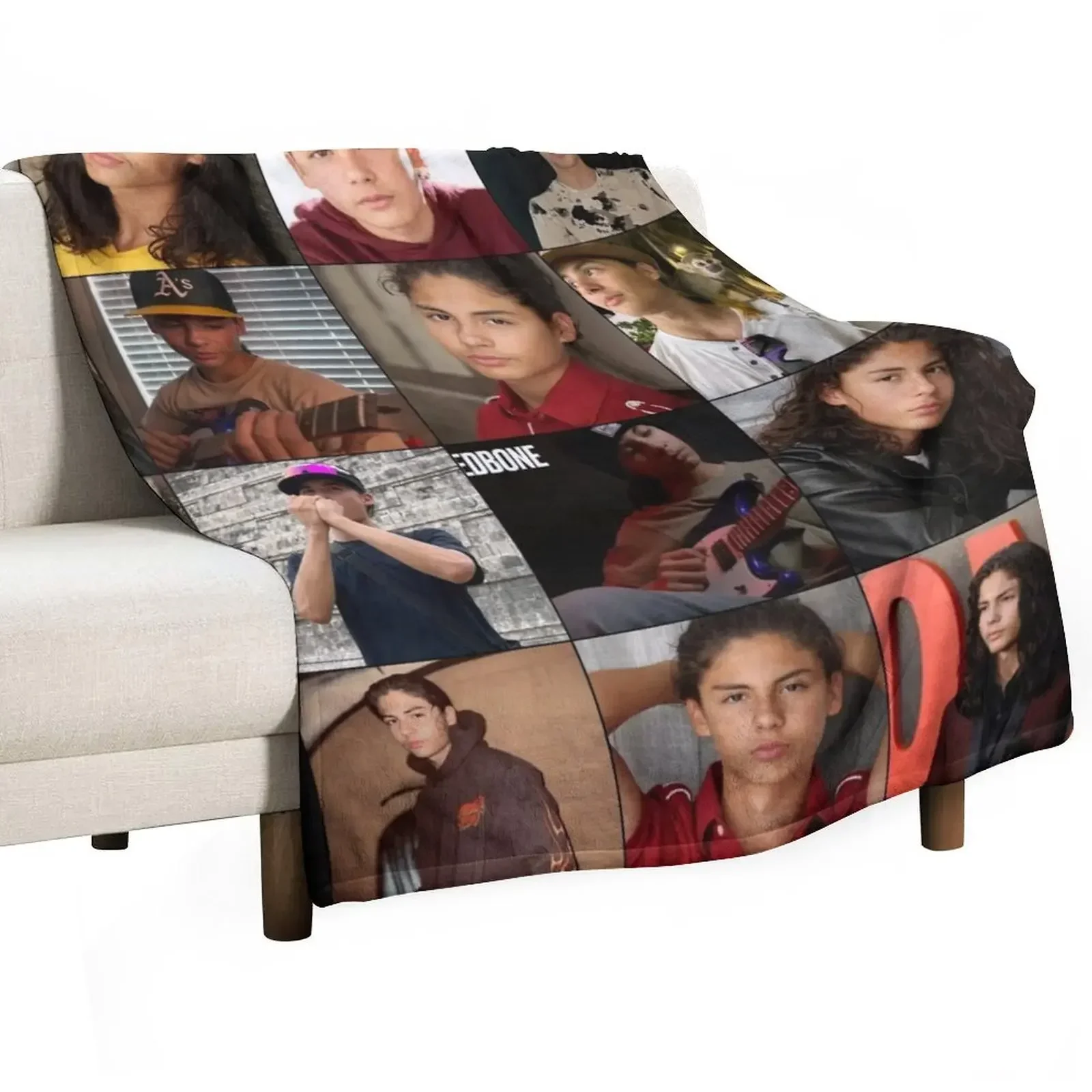 

Miguel Cazarez Mora Photo Collage Art Throw Blanket Wrinkle Resistant Lightweight Blanket