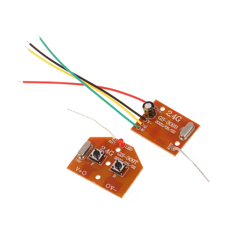 /GJ/RC Accessory Module 2.4G Circuit PCB Transmitter and Receiver Board Radio System for Car Truck Toy 2CH