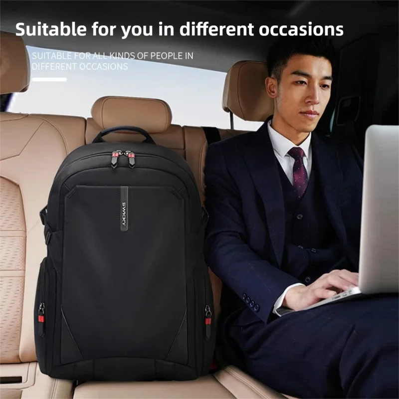 New Stylish Backpack with Custom Logo - Unisex Casual Travel Backpack, 15.6-Inch Large Capacity Laptop Bag for College Students