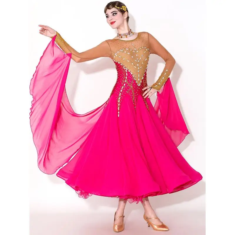 2025 High-End Modern Dance Kostüm Neue Frau Gesellschaftstanz Walzerkleid My 927