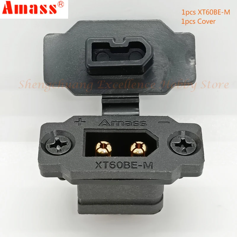 الأصلي Amass أصفر/أسود XT60BE-M ذكر XT60H أنثى رصاصة موصل سلك كابل التوصيل ل RC FPV شاحن محرك البطارية ESC