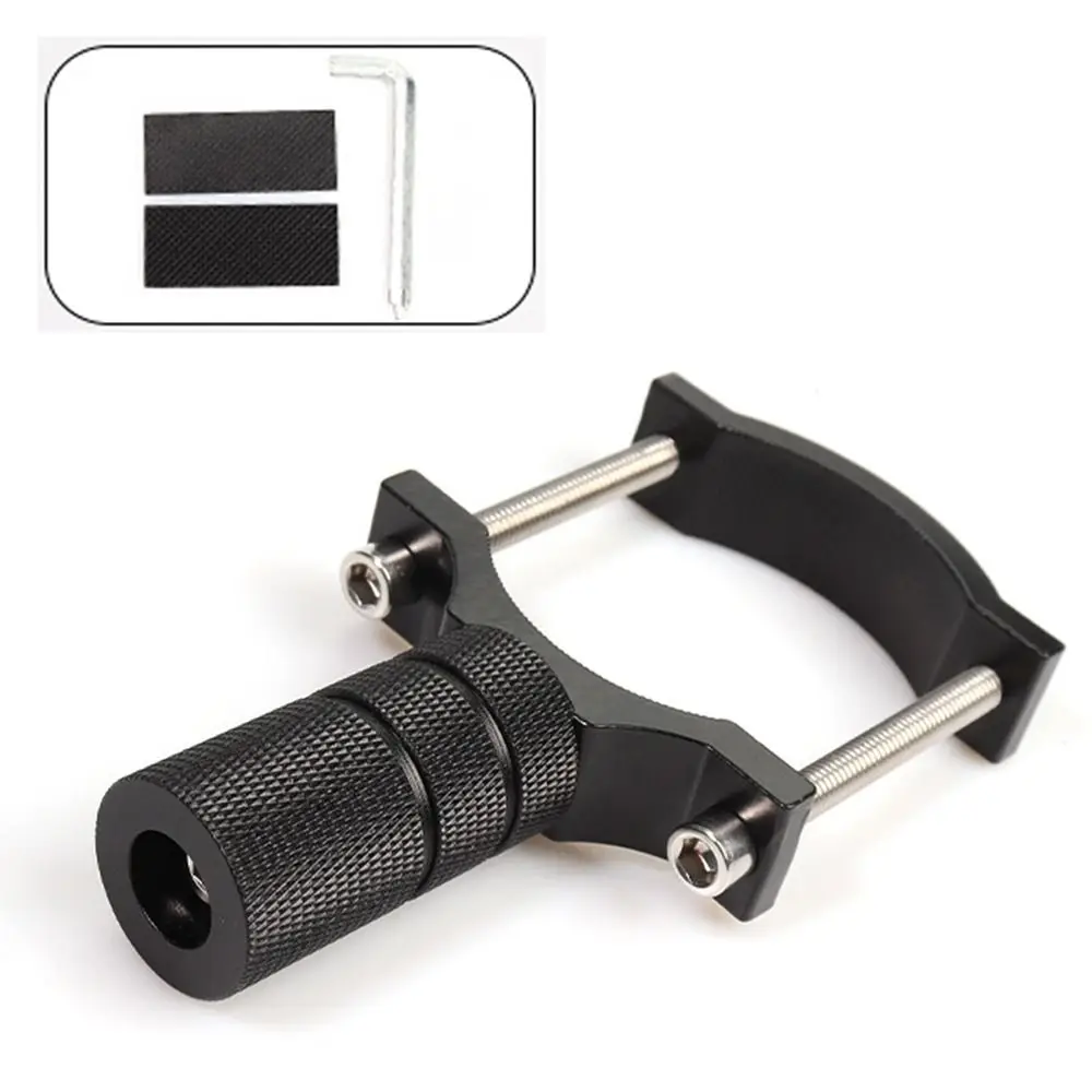 

Universal Motorcycle Headlight Bracket Aluminium Alloy Adjustable Headlight Clamps Crash Guard Black
