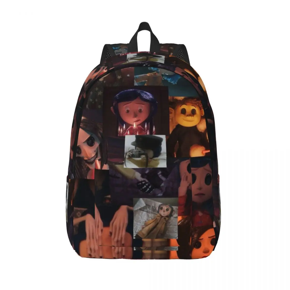 Coral ines Jones Cartoon Rucksack Teenager High School Wandern Reise Tages rucksack Halloween Animations film Laptop Leinwand Taschen Geschenk