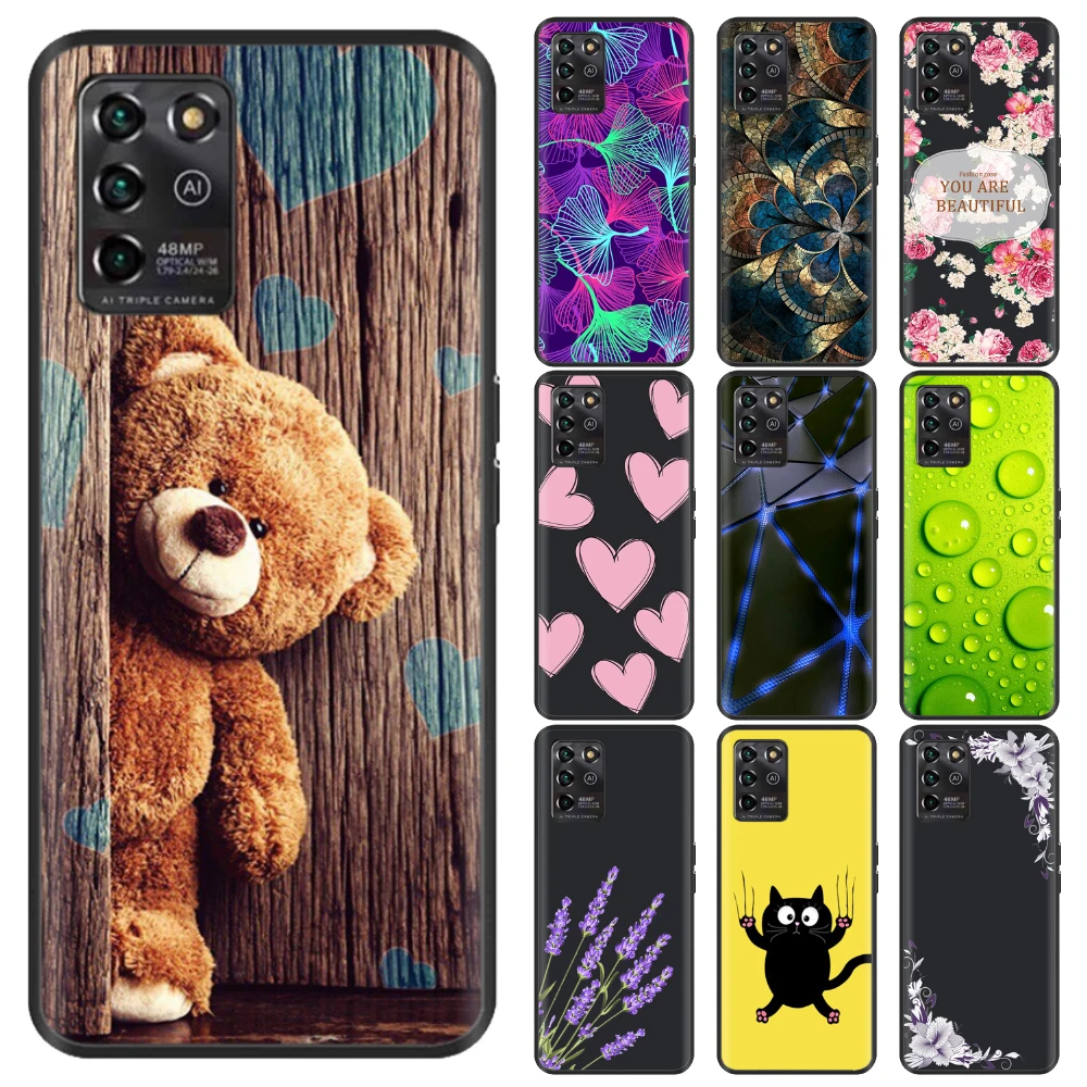 Phone Case For ZTE Blade V30 Vita 8030 Fundas BladeV30 9030 Case Back Cover Coque Soft TPU Painted Black Silicone Bumper Coque