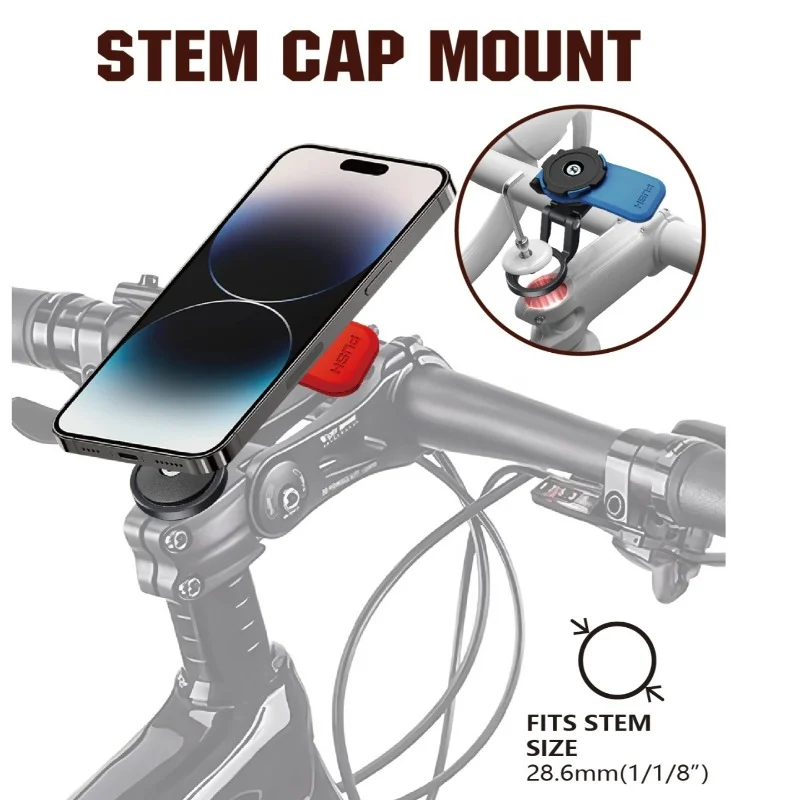 Fahrrad-Handyhalterung mit Universaladapter, einfach und abnehmbar, rutschfest für Motorrad, Elektrofahrrad, Roller und Mountainbike – Detail 8
