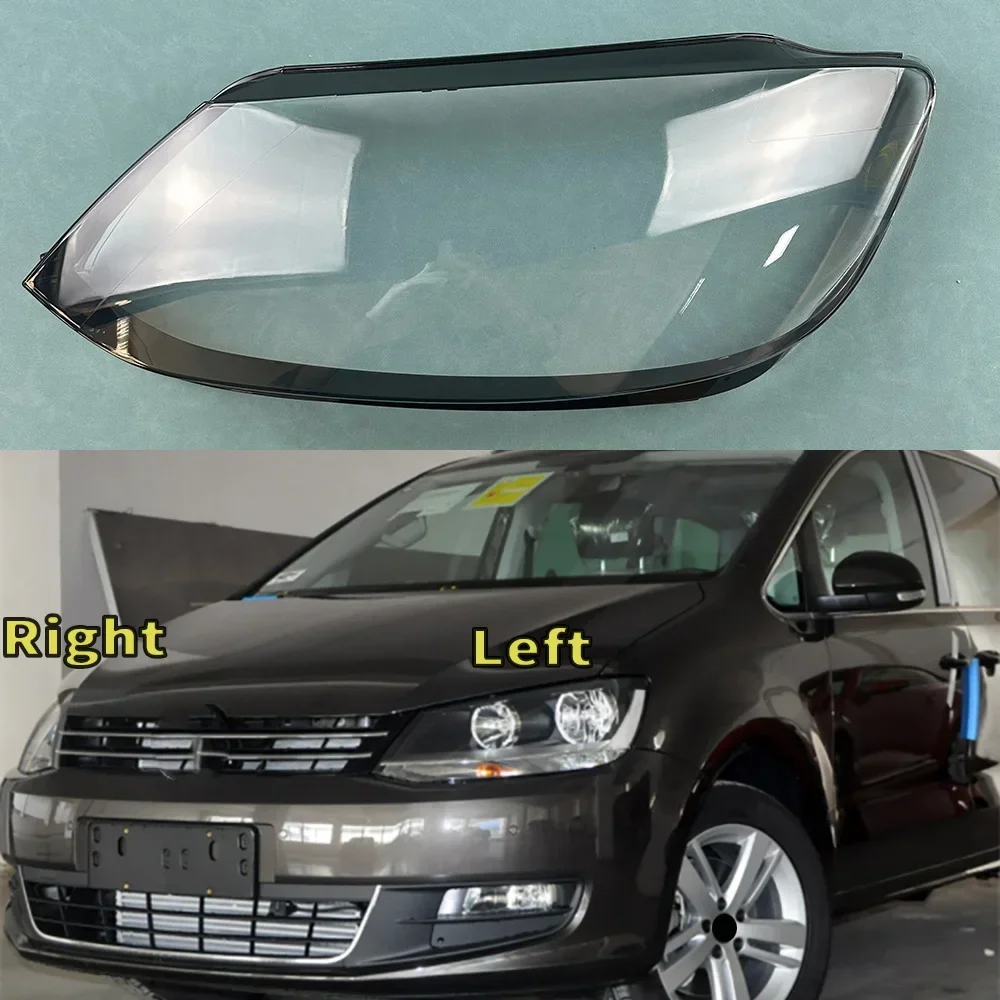 

For Volkswagen VW Sharan 2012-2019 Headlight Cover Lamp Shade Transparent Lampshade Headlamp Shell Lens Plexiglass