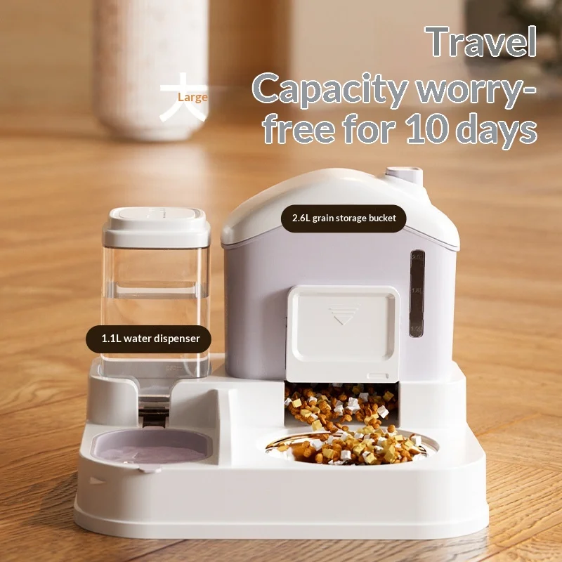 Comedero y bebedero 2 en 1 automático para gatos con agua corriente - imagen 5