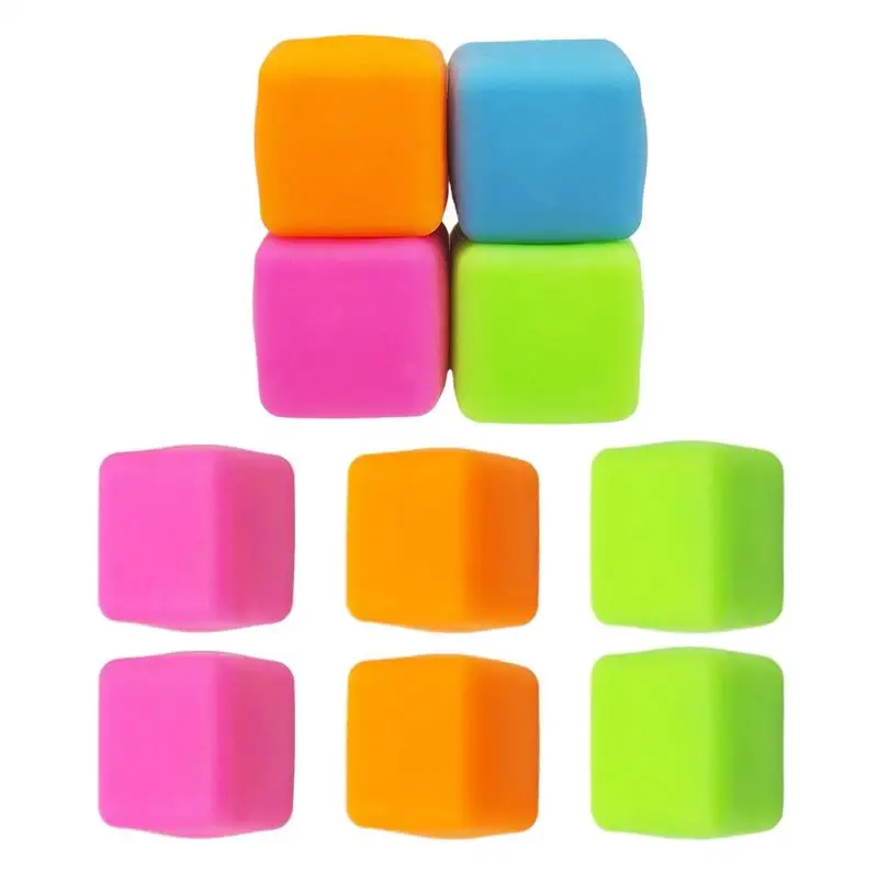 Cubo Palla Antistress Elastico Sollievo Agitarsi Giocattolo Set Di 10 Cubi Spremere Per Alleviare Lo Stress Silenzioso Morbido Sensoriale Calma Giocattolo Per