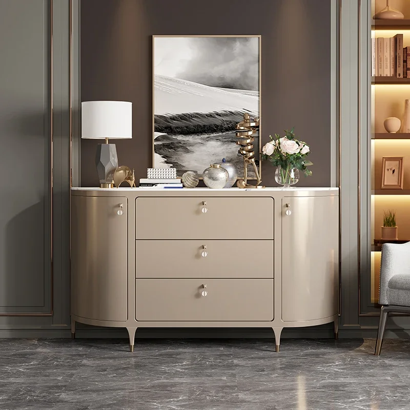 Luxury Nordic Living Room Cabinets Porch Kitchen Display Shelf Cabinets Ultra Thin Mobile Szafki Do Salonu Home Furniture image 2