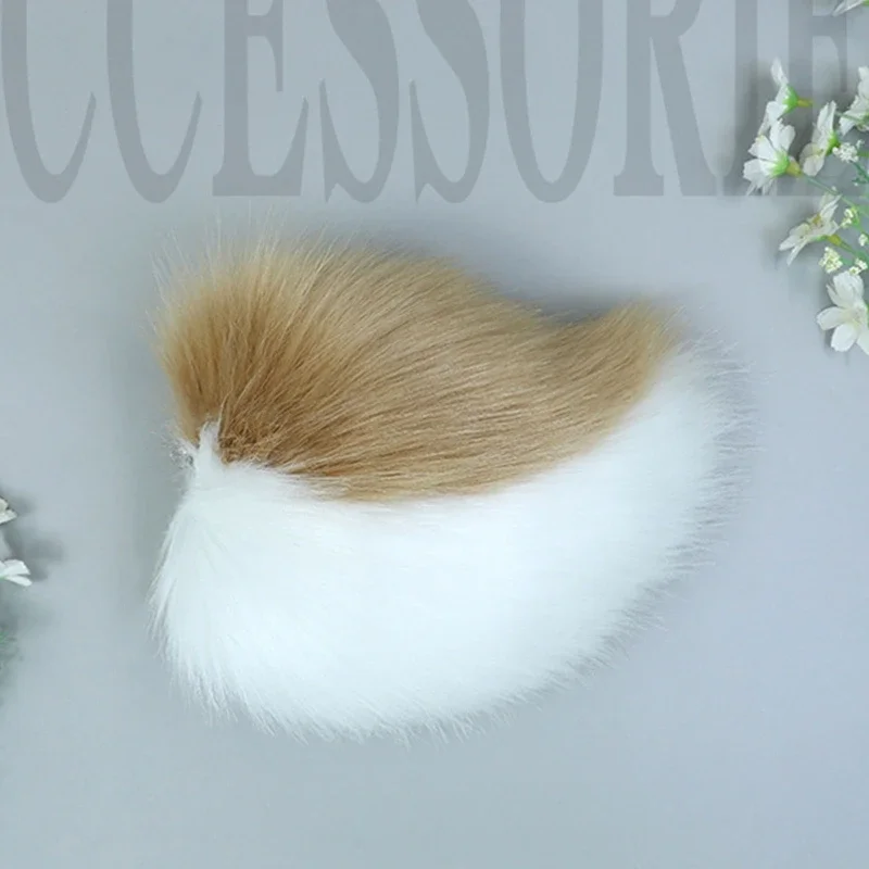 Plush Tail Cosplay Bunny Tail Prop Faux Fur Animal Bunny Tail Halloween Party