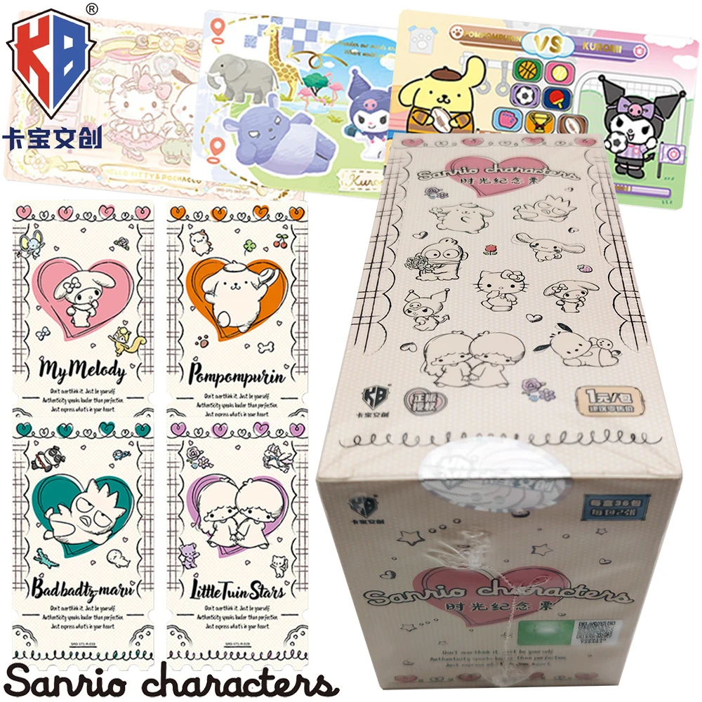 

KABAO Genuine Sanrio Collection Character Cards Cute Little Twin Stars Creative Cards Children's Leisure and Entertainment Toys