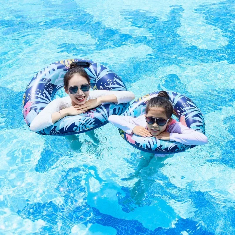 Folha colorida brinquedo inflável pvc adulto natação círculo esportes aquáticos inflável anel flutuante verão ao ar livre piscina acessórios