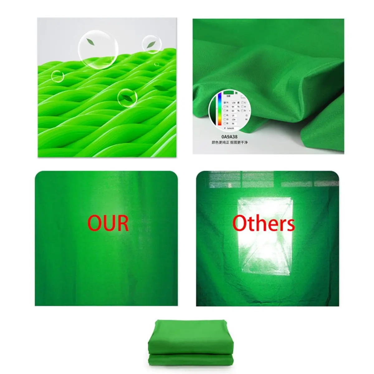 goodidea 3x5 Meters Photo Cutout Live Broadcast Green Background Cloth Cutout Green Cloth Thickened Encryption
