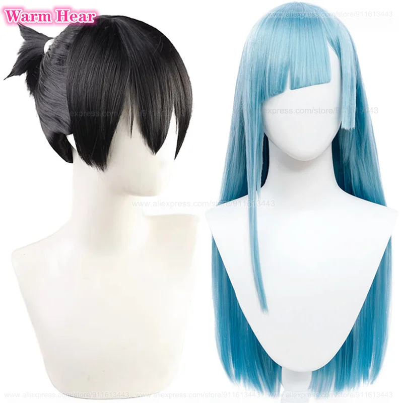 High Quality Anime Synthetic Cos Miwa Kasumi Ultimate Machamaru Cosplay Anime Unisex Wigs Heat Resistant Fribe Wigs + A Wig Cap