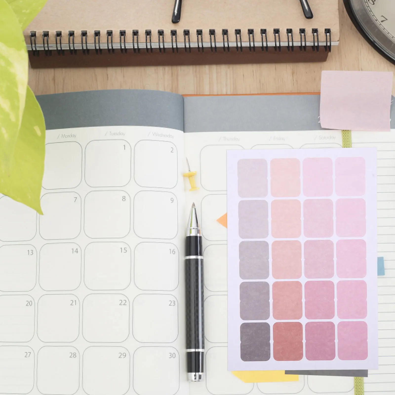 

32pcs Colorful Label Stickers Self-Adhesive Classification Marking Tool For Home Office Bedroom Small Practical Note Sticker