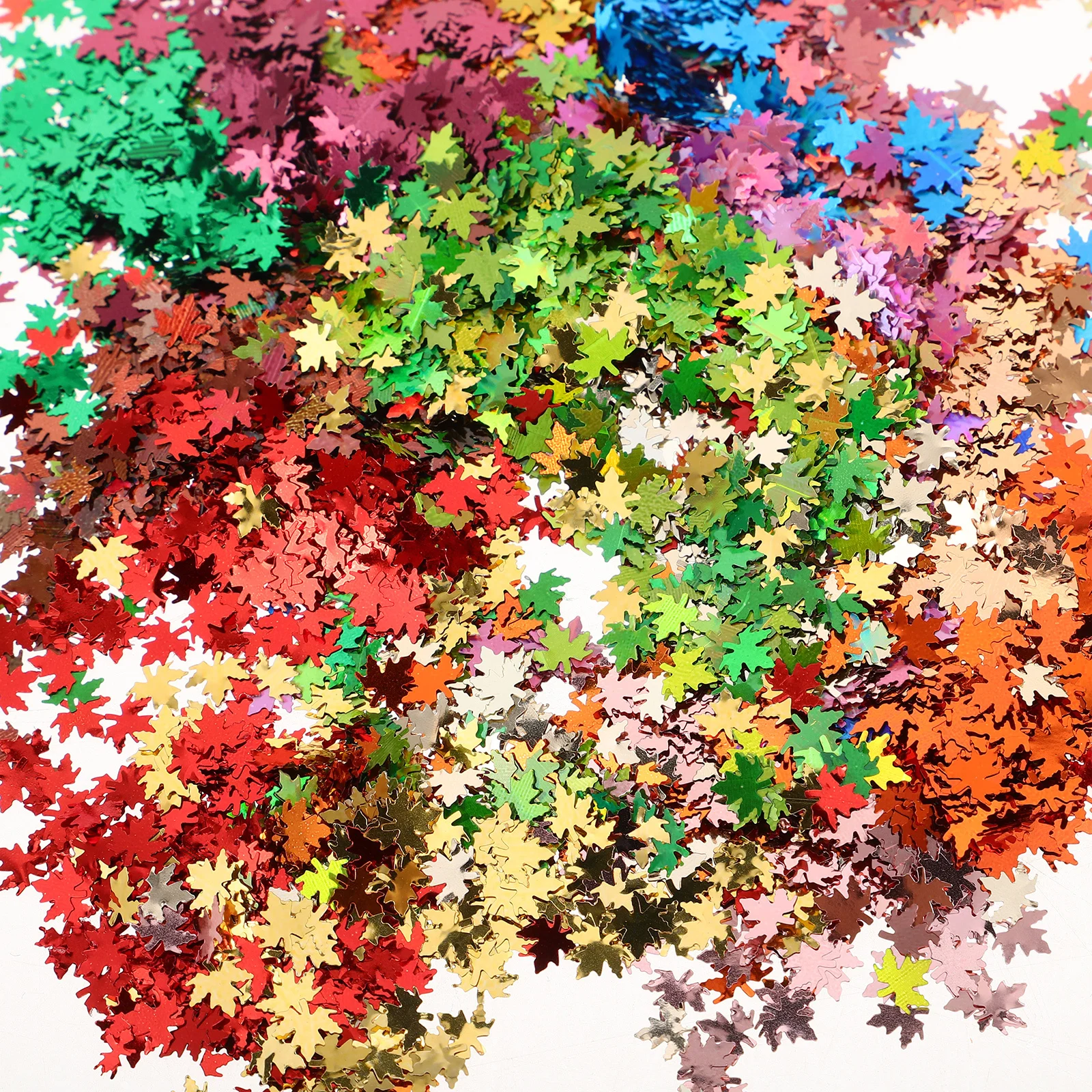 3 ボックス メープルリーフ ネイルアート グリッター スパンコール 秋 マニキュア チャーム 感謝祭 秋 DIY デコレーション メープルリーフ ネイル スパンコール