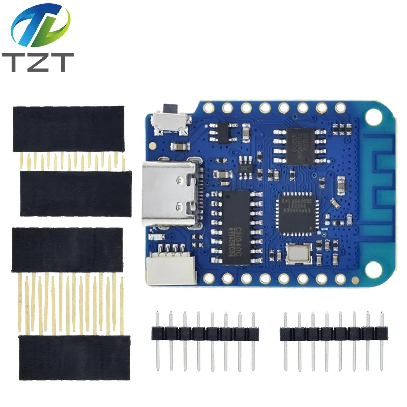 WeMos D1 Mini Pro V3.0 NodeMcu TZT 4 MB/16 MB Bytes Lua WIFI Internet of Things Entwicklungsboard basierend auf ESP8266 CH340G Nodemcu V2 – Detail 29