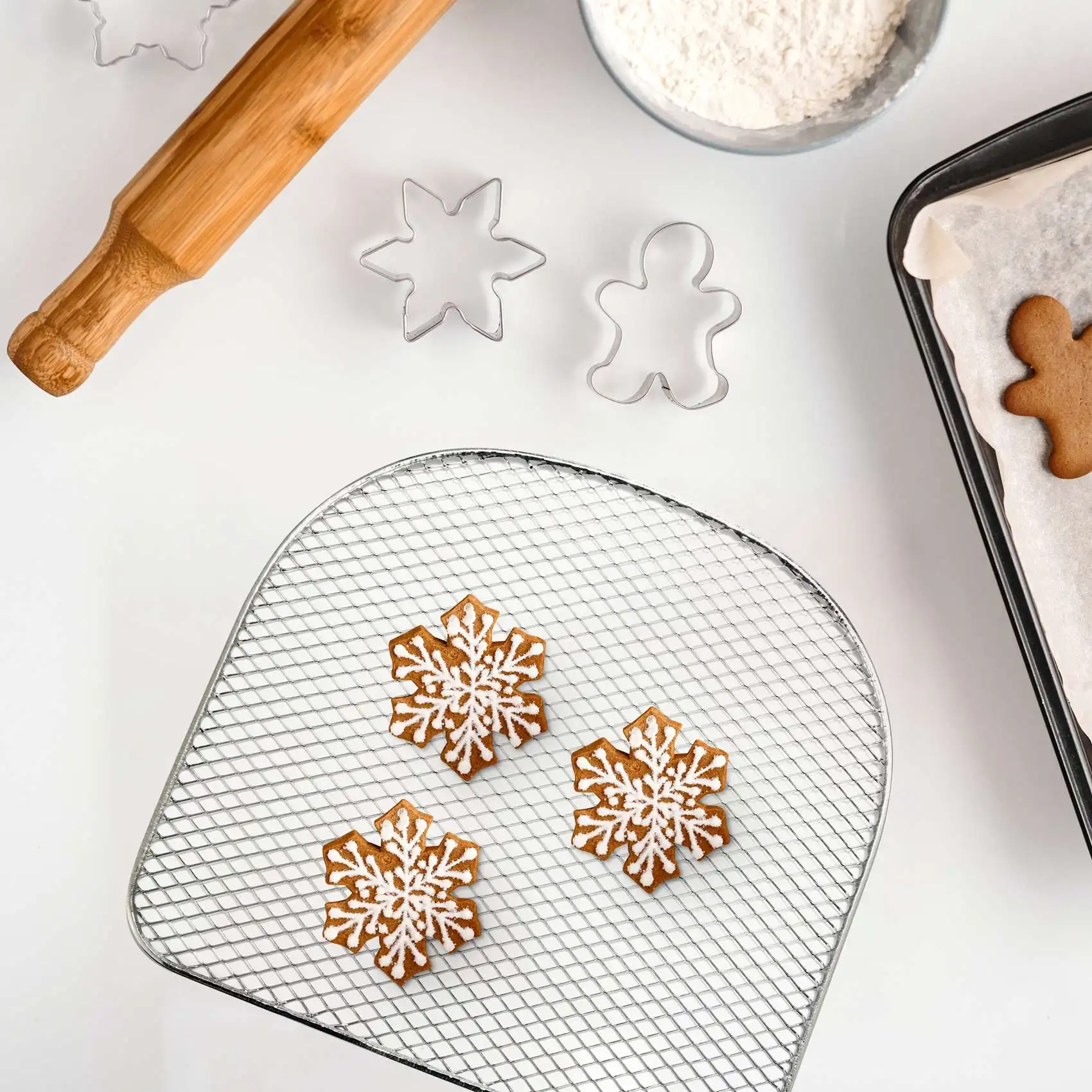 [متوفر] رف تجفيف لفرن مقلاة الهواء، ملحقات مقلاة الهواء سعة 6 لتر، فواكه ولحوم مفرغة، رف هوائي، صينية إزالة الجفاف