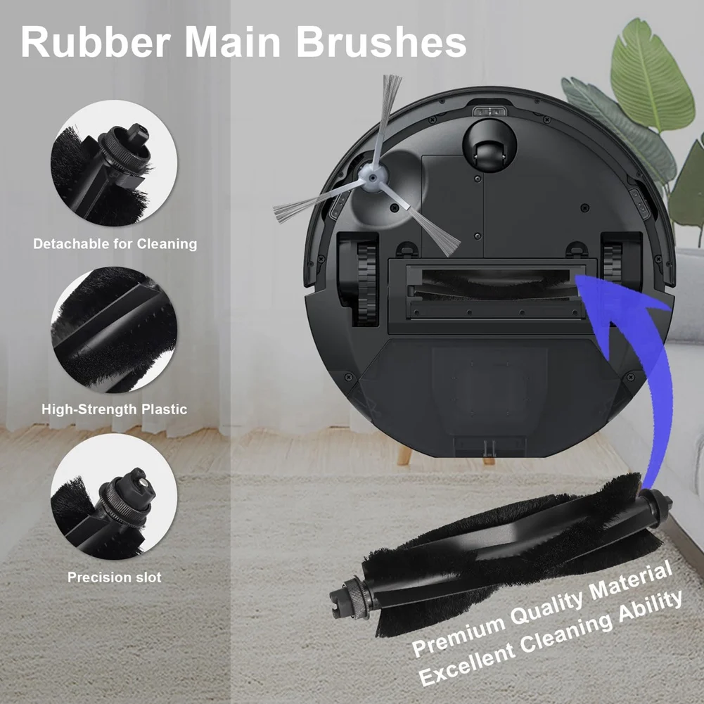 طقم ملحقات مكون من 13 قطعة لسلسلة Eufy Robot Vacuum Cleaner L50/L60، بما في ذلك الفرش والمرشحات وأكياس الغبار