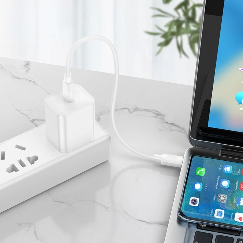 M17B corta 60W USB C cable datos del USB C, cable carga rápido del cuaderno para teléfono móvil