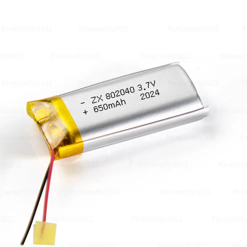 10 قطع 3.7 فولت بطارية ليثيوم بوليمر ليبو 650 مللي أمبير 802040   بطارية ليثيوم ناعمة للكشف عن الألعاب الإلكترونية والماسحات الضوئية لزجاج الواقع الافتراضي