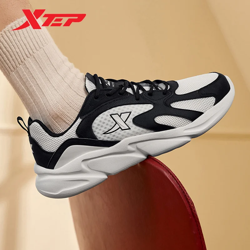 Xtep Casual Shoes For Men 2024 Spring Wear-Resistant Men\'s Leisure Shoes Classics Fashion Training Outdoor Shoes 876119320002