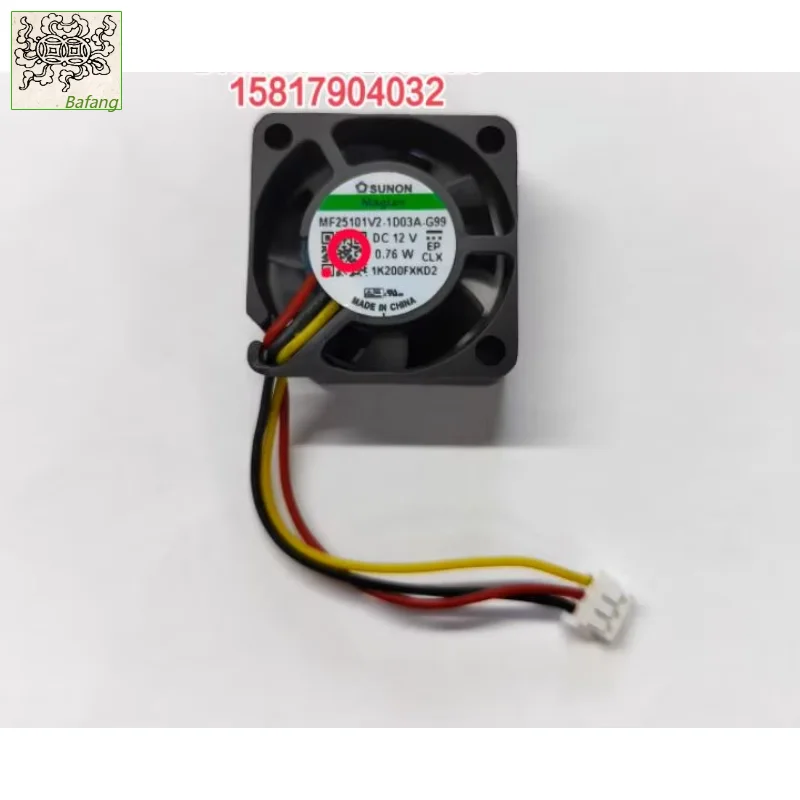 

Ltsf For SUNON MF25101V2-1D03A-G99 DC 12V 0.76W 25x25x10mm 3-Wire Server Cooling Fan