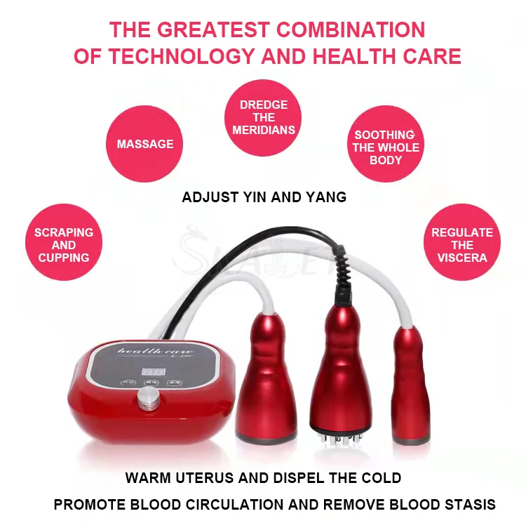 

Pro Electric Cupping Massage Guasha Suction Scraping Massager Negative Pressure Meridian Dredge Anti Cellulite Physiotherapy