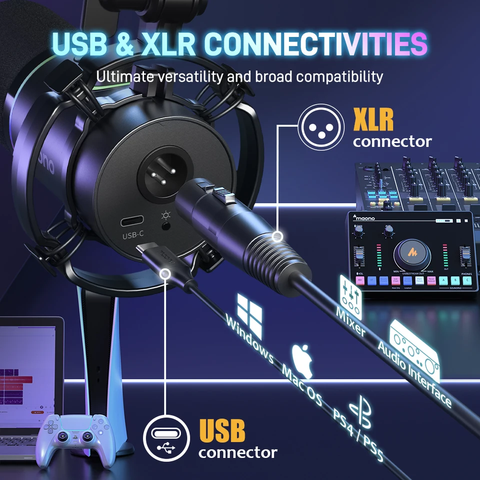 maono PD200X USB/XLR ダイナミックマイク Sa23e5088b6fc4af0aed6af868abad