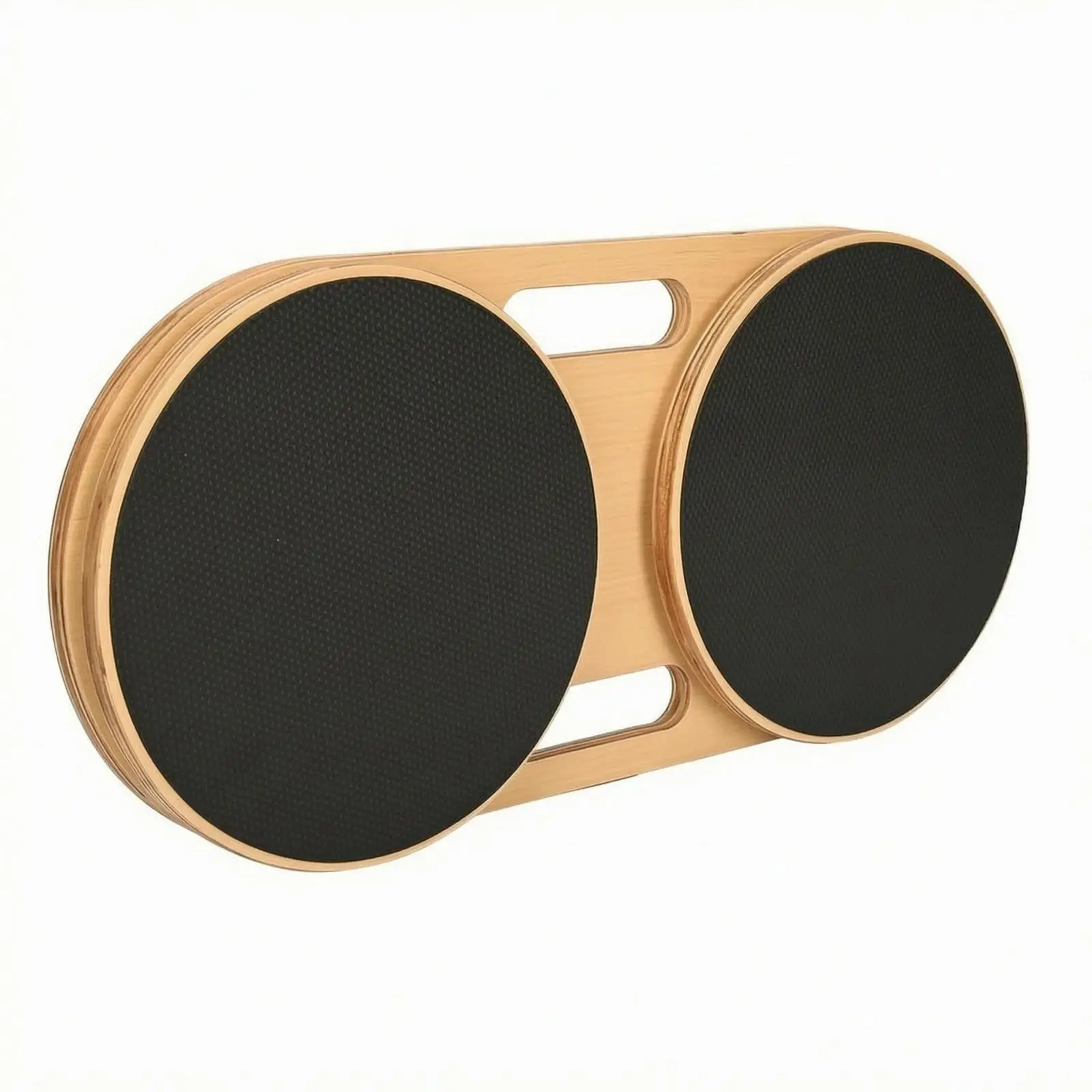 Fitness Rotation Disc Wooden Balance Board with Textured Foot Pads Exercise Equipment for Home Core Training
