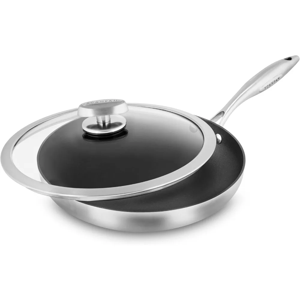 

CX+ 11 Fry Pan with Glass Lid - Stratanium Plus Nonstick - 5-ply Stainless Steel