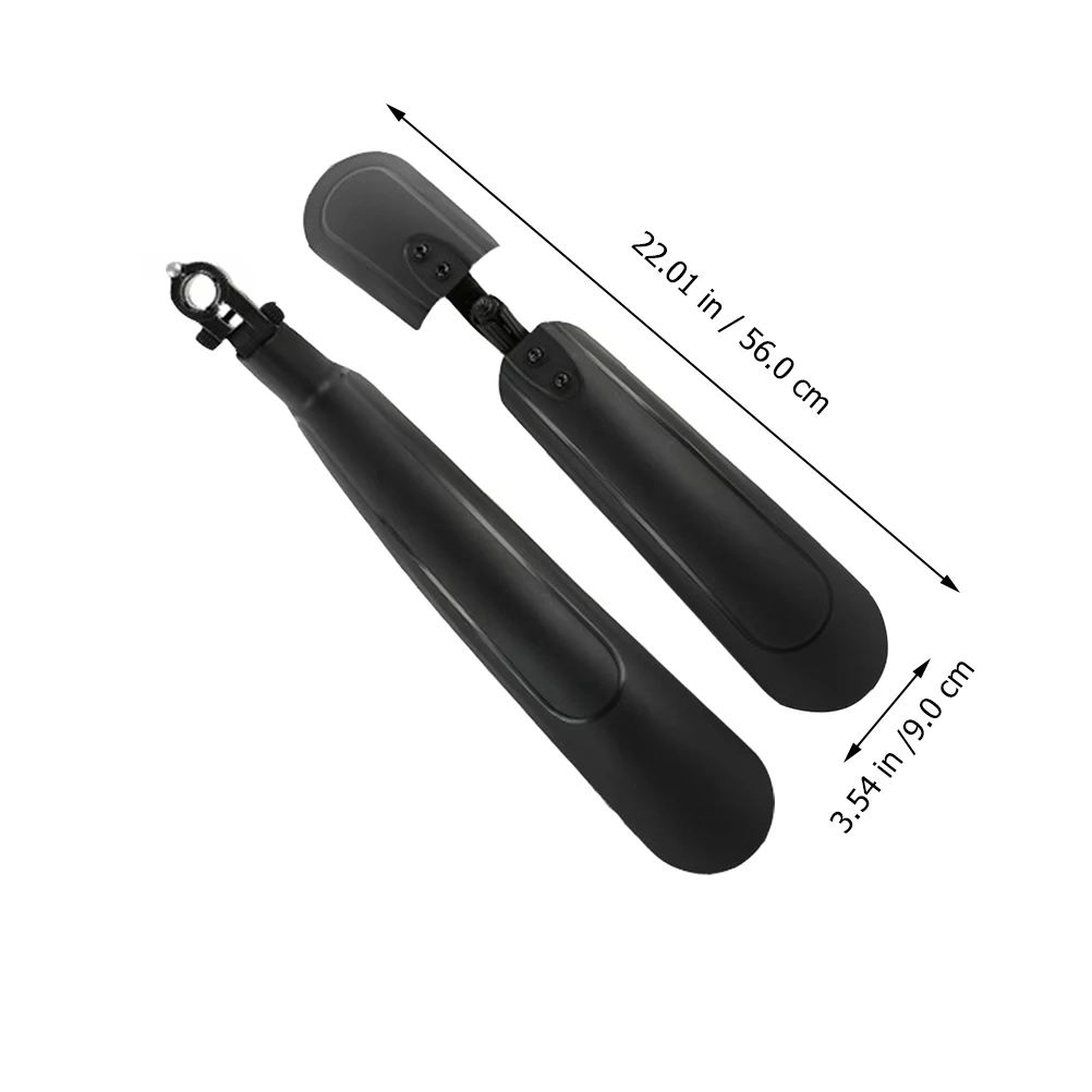 1Pair Bike Mudguards Durable Wearresistant Front Rear Guard Black Bike Mudguard Front Mudguard