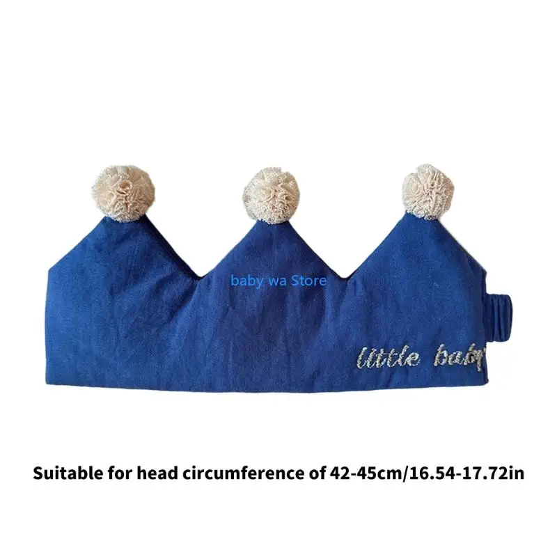 Royal Theme Baby Boy Headwear For 100 Days Celebration First Birthday Accessory 4XBD