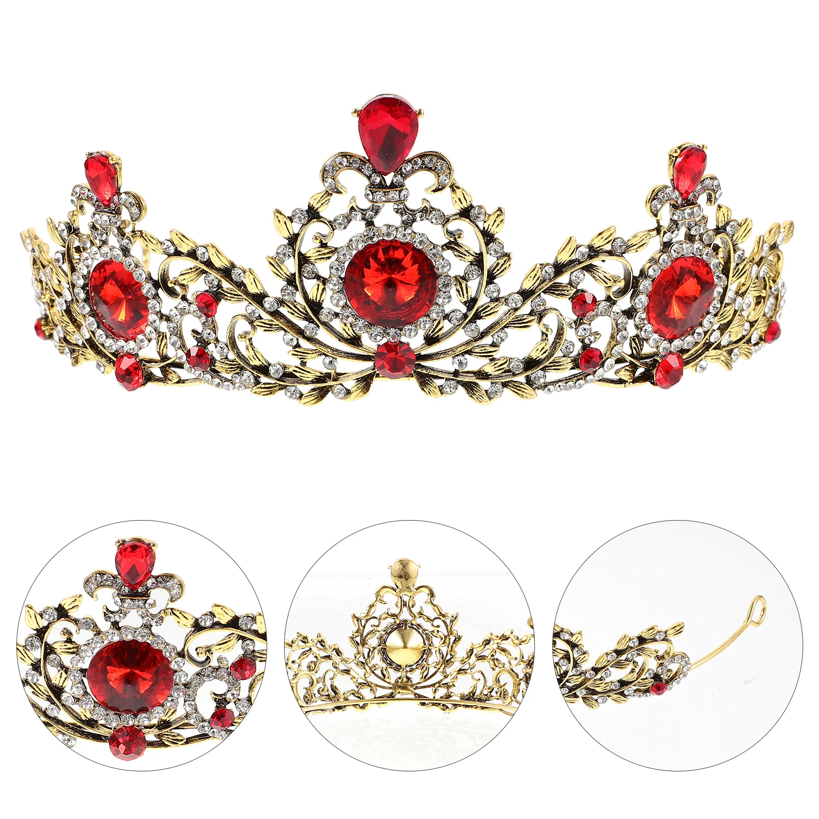 

Vintage For Women Bridal Wedding Headpiece Rhinestone Crown Birthday Crown Fairy Crowns Bridal Hair Accessories