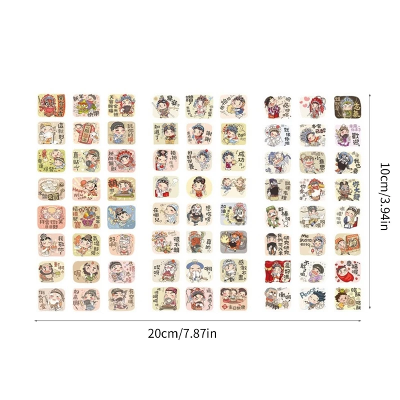 ความงามสติกเกอร์กระต่ายสุนัขแมวสติกเกอร์สำหรับสมุด DIY Planner Y9RF