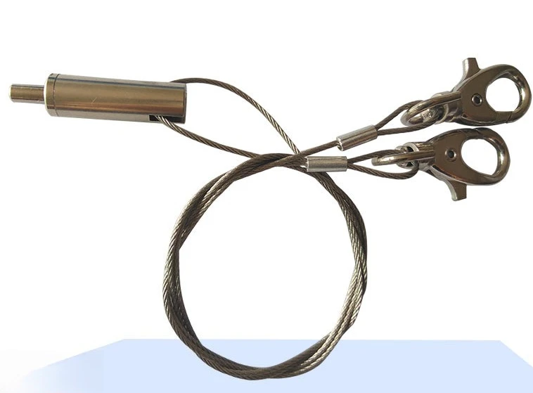 

100CM Hanging Rope Thickened Steel Wire Rope Double Ended Steel Wire Hook Outdoor Household Adjustable Hook Lock Buckle