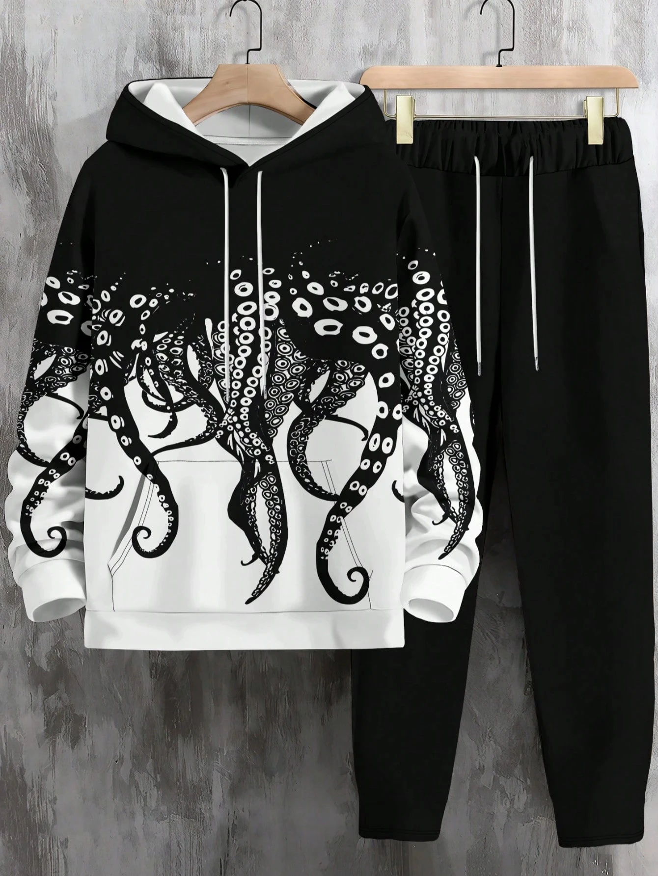 

Осень/зима Y2KМужской спортивный комплект с 3D принтом Модная модная толстовка с капюшоном Тренировочный комплект Повседневный повседневный удобный комплект из 2 предметов для мужчин