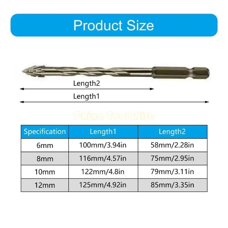 57QF 4/5Pcs Eccentric Twist Drill Bit High Strength Obliqued Head Eccentric Drill Bit