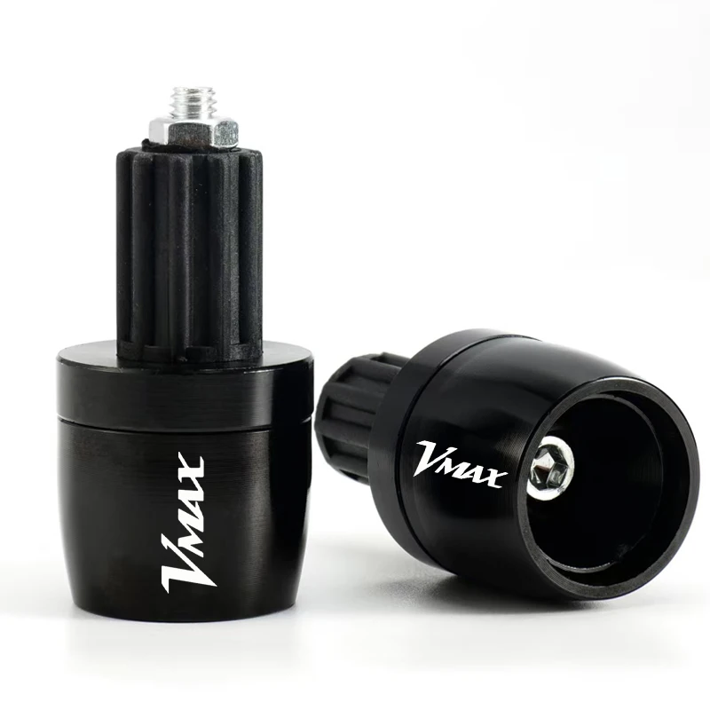 Motorcycle Accessories 7/8"22MM CNC Handlebar Grips Handle Bar Grip End Cap Plugs For Yamaha V-MAX VMAX 1200 V-MAX1200 VMAX1200