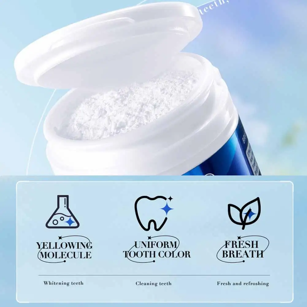 50g Teeth Whitening Powder Tooth Care Dental Teeth Pearl Oral Toothpaste Essence Hygiene Cleaning Natural N2J5