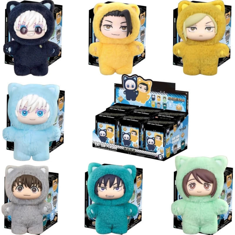 

Подлинная плюшевая серия с кошачьими ушками Jujutsu Kaisen 2, слепая коробка, загадочная коробка, аниме-игрушка, украшение для комнаты, сбор фестиваля, подарок на день рождения