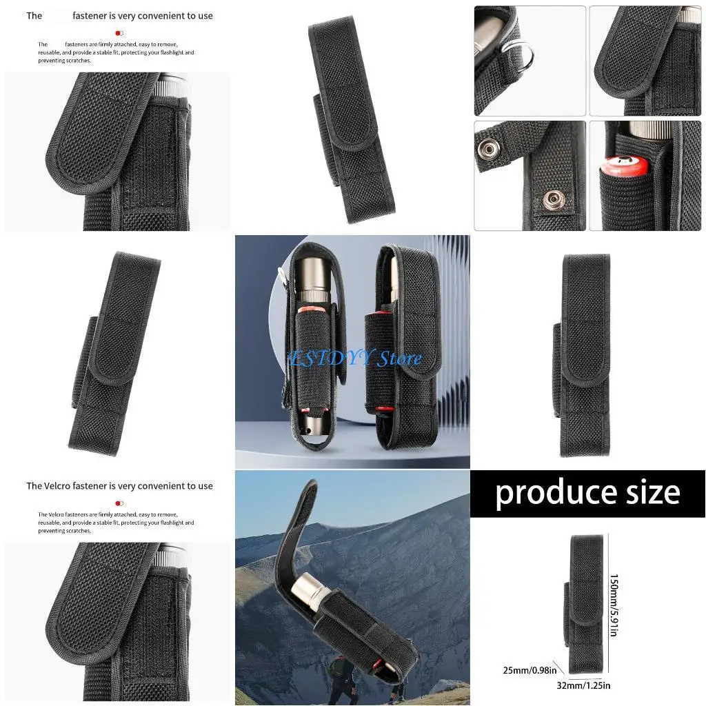 G6DE Multifunctional Holsters Nylon Design Hiking Accessory Water Resistant Suitable for Camping Tool Emergency Use