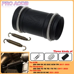 2024 2-Stroke Motorcycle Exhaust Tailpipe Rubber Seal Gasket Sleeve Hose For KTM SX XC XCW EXC HUSQVARNA TE TC GASGAS