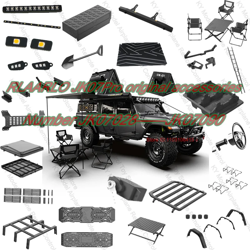 Rillalo Jk07pro Original Accessories JK07-028-JK07-090 headlight shock absorber drive shaft  trim part table chairs tent servo