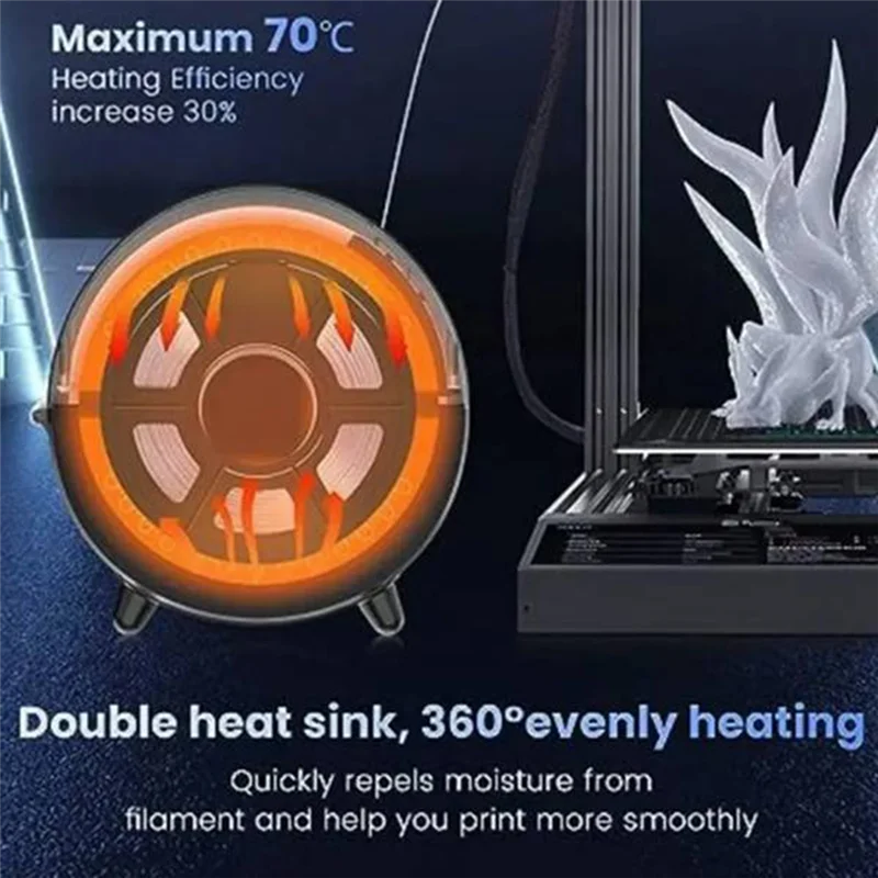 

A34M-3D Сушилка для нити S2 Сухая коробка для сушки нити S2 Сухая коробка для хранения нити для сушки держателя бесплатного 3D-принтера Mate